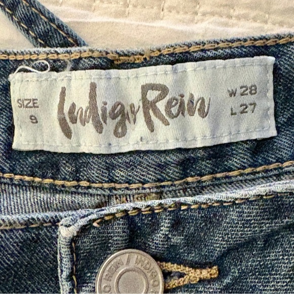 Indigo Rein Barrel Leg Denim Jeans - Picture 3 of 5